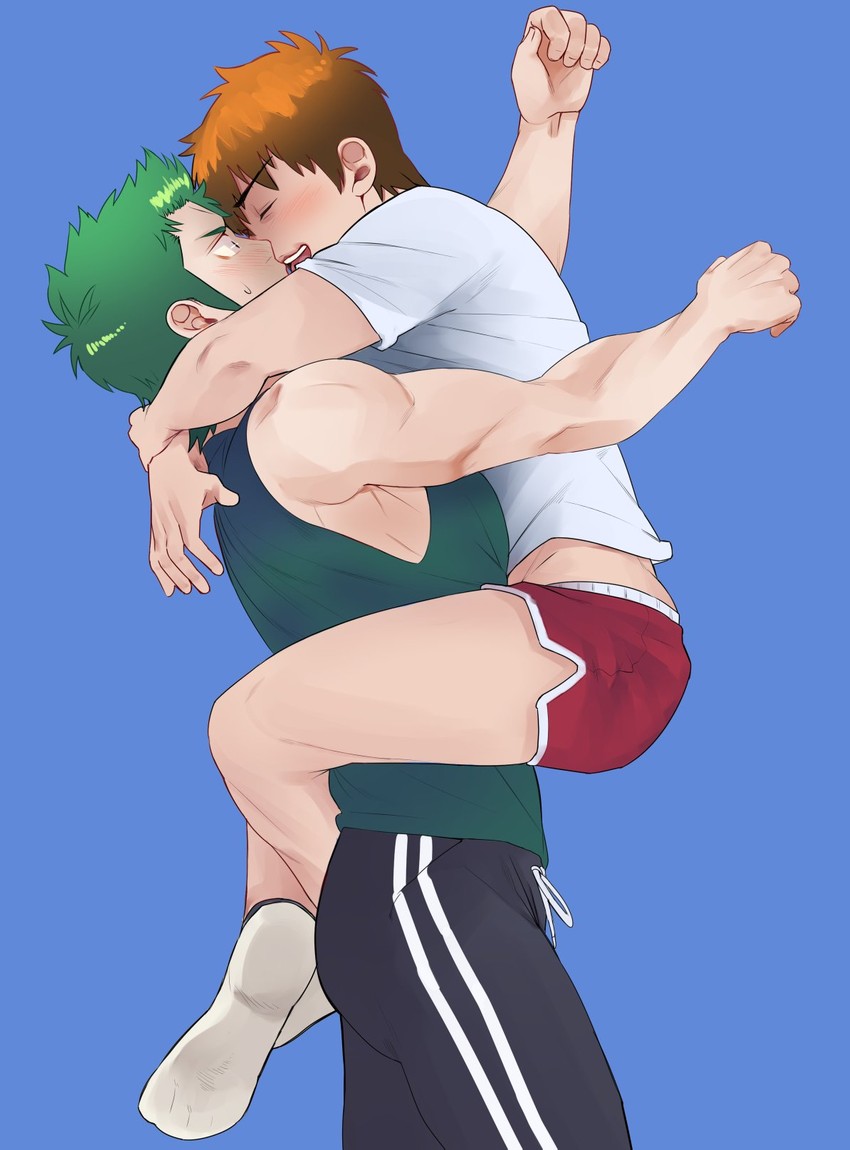 sawamura eijun and kuramochi youichi (ace of diamond) drawn by simar1s