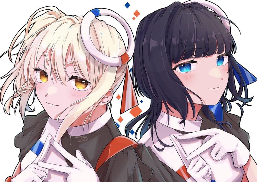 miyashita ai and asaka karin (love live! and 1 more) drawn by yurine_(mmmiso_souppp)