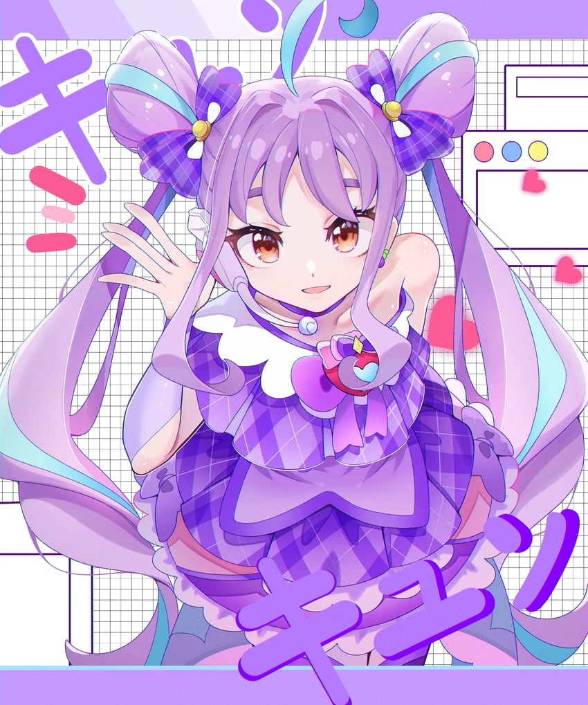 shigure kokoro and cure kyunkyun (precure and 1 more) drawn by yuer_(user_ecrv4275)