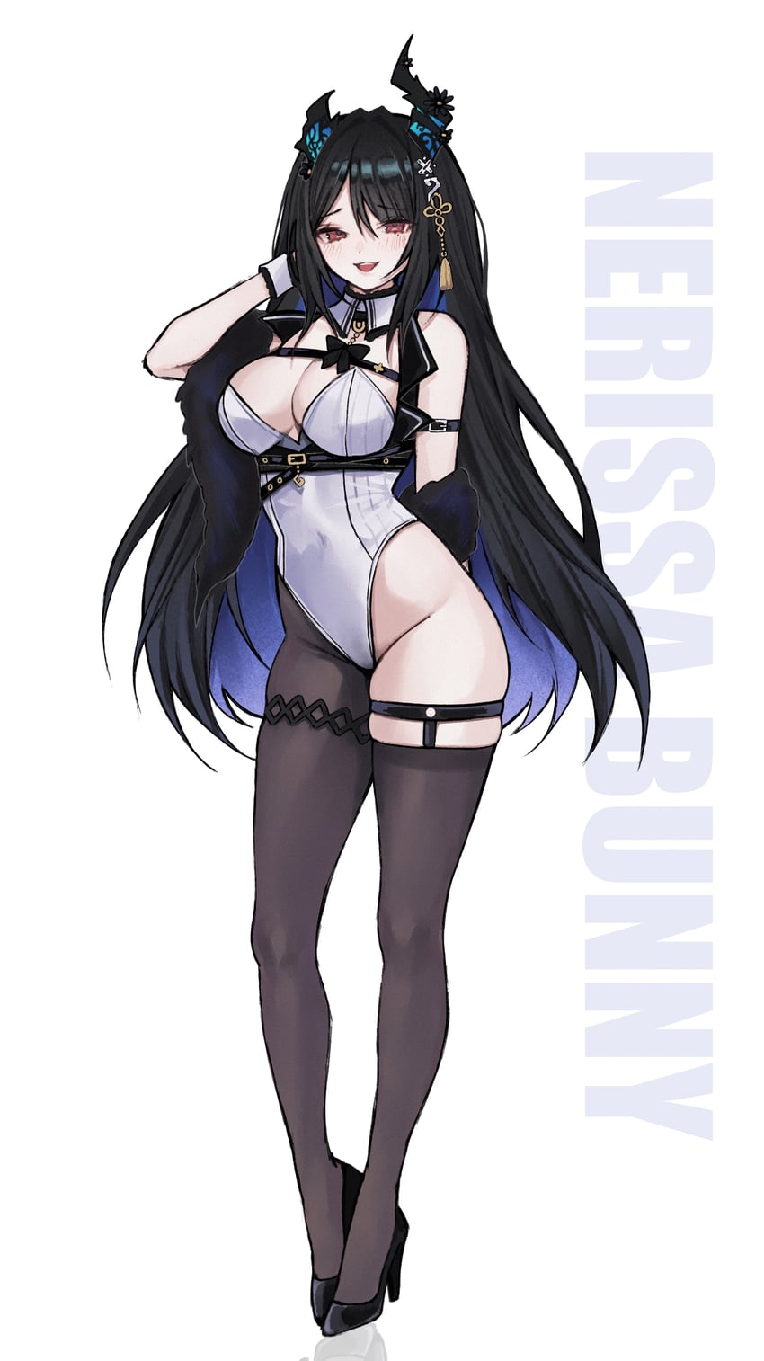 nerissa ravencroft (hololive and 1 more) drawn by miclipse