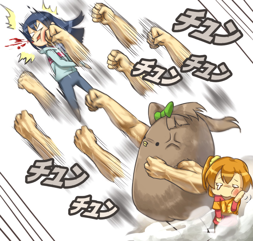sonoda umi, minami kotori, and kosaka honoka (love live! and 2 more) drawn by poly