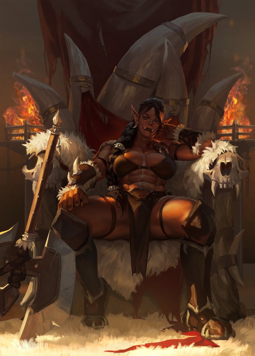 gara'ha ironbane (warcraft and 1 more) drawn by lyna-zf