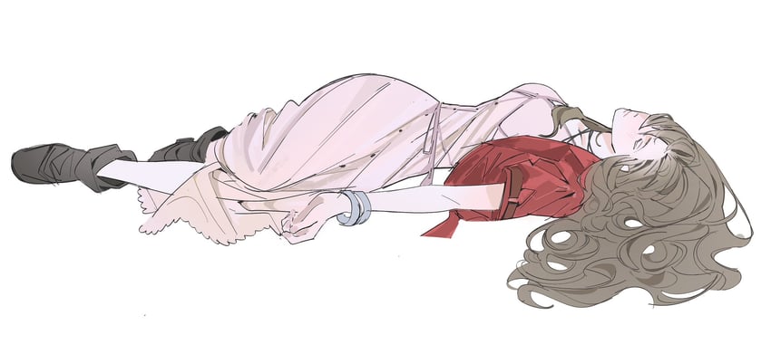 aerith gainsborough (final fantasy and 3 more) drawn by lentymet