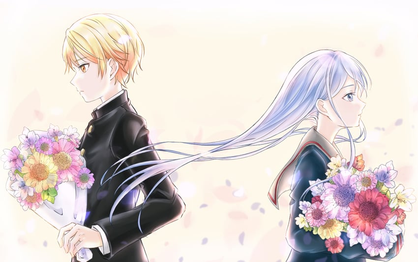 yoisaki kanade and tenma tsukasa (project sekai) drawn by anne_(violin25iori)
