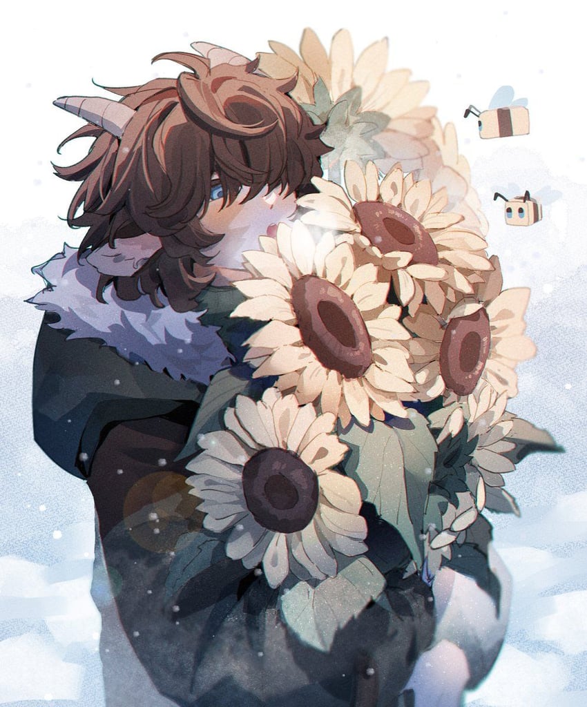 tubbo and bee (minecraft and 2 more) drawn by sleepyaow