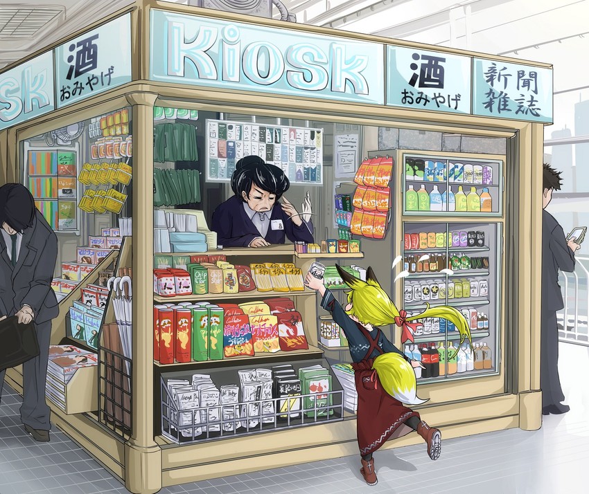 julius pringles and potato boy (original and 4 more) drawn by doitsuken