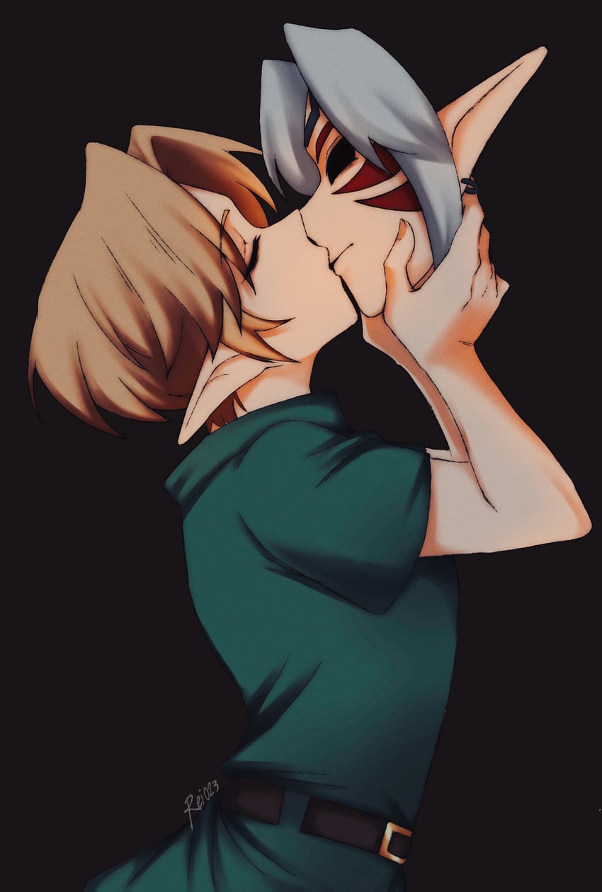 link and fierce deity (the legend of zelda and 1 more) drawn by rei023