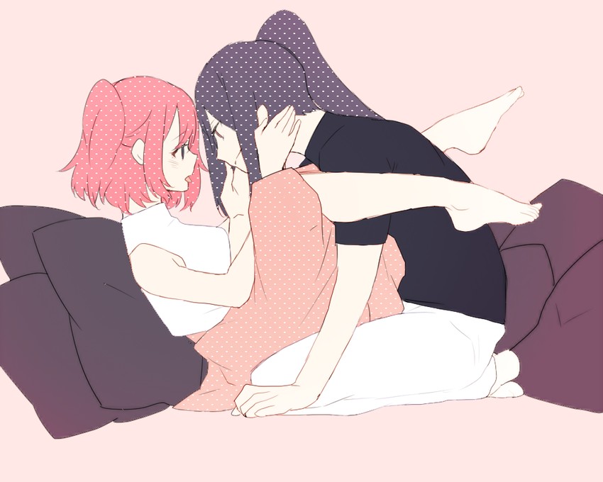 matsuura kanan and kurosawa ruby (love live! and 1 more) drawn by shirasu_uni