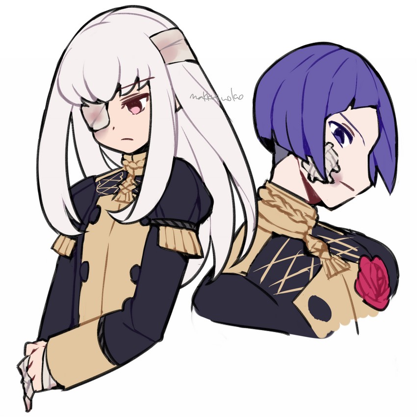 lysithea von ordelia and lorenz hellman gloucester (fire emblem and 1 more) drawn by do_m_kaeru