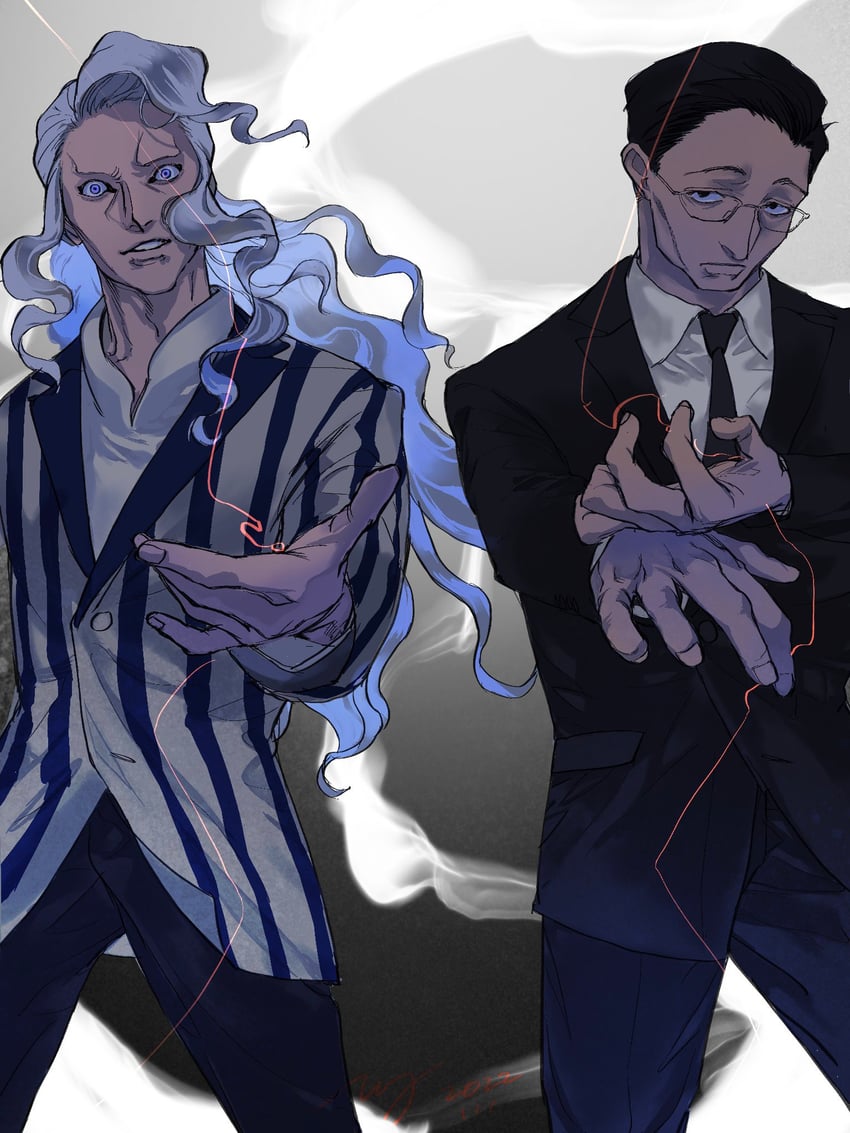 hinrigh biganduffno and ken'i wang (hunter x hunter) drawn by almostghost