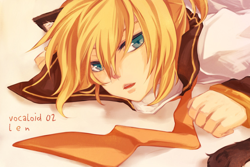 kagamine len (vocaloid) drawn by mukkun