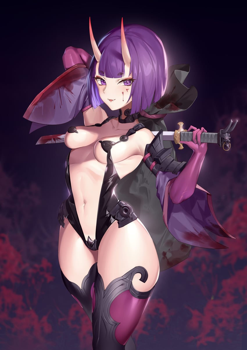 shuten douji (fate and 2 more) drawn by jingb_dx