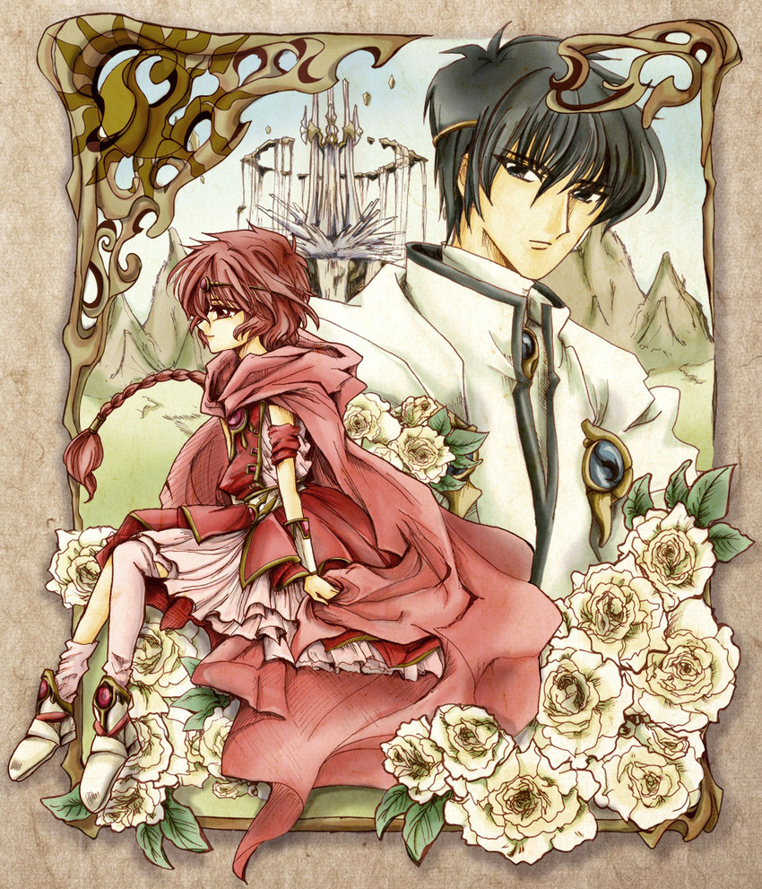 shidou hikaru and lantis (magic knight rayearth) drawn by sayo_(kira2train)