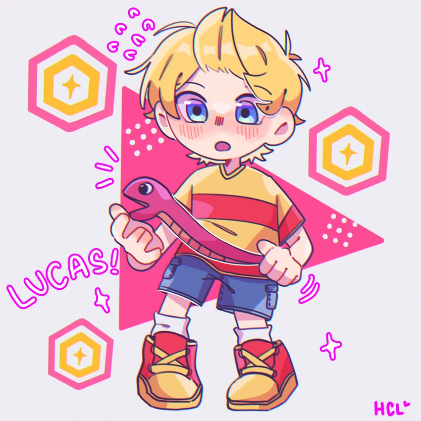 lucas and rope snake (mother and 1 more) drawn by pinkukirby