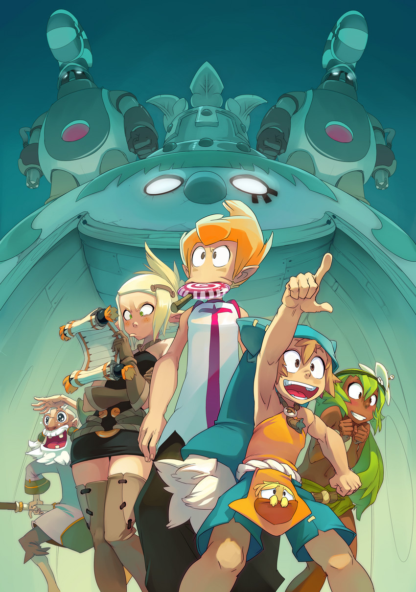 amalia sheran sharm, evangelyne, sadida, cra, yugo, and 3 more (wakfu) drawn by xaxaxa