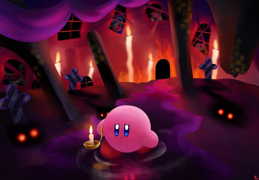 kirby, meta knight, king dedede, magolor, and bandana waddle dee (kirby) drawn by suyasuyabi