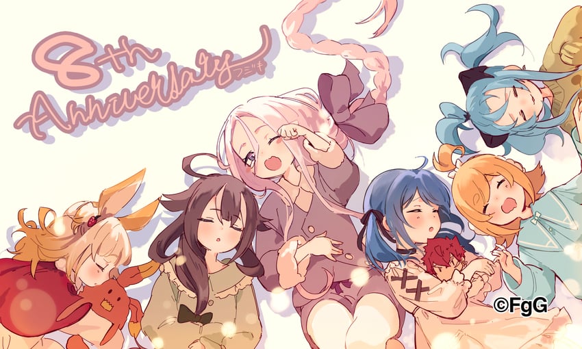 lil, pamela, nina, rochelle, mabel, and 1 more (ta ga tame no alchemist) drawn by fujiki