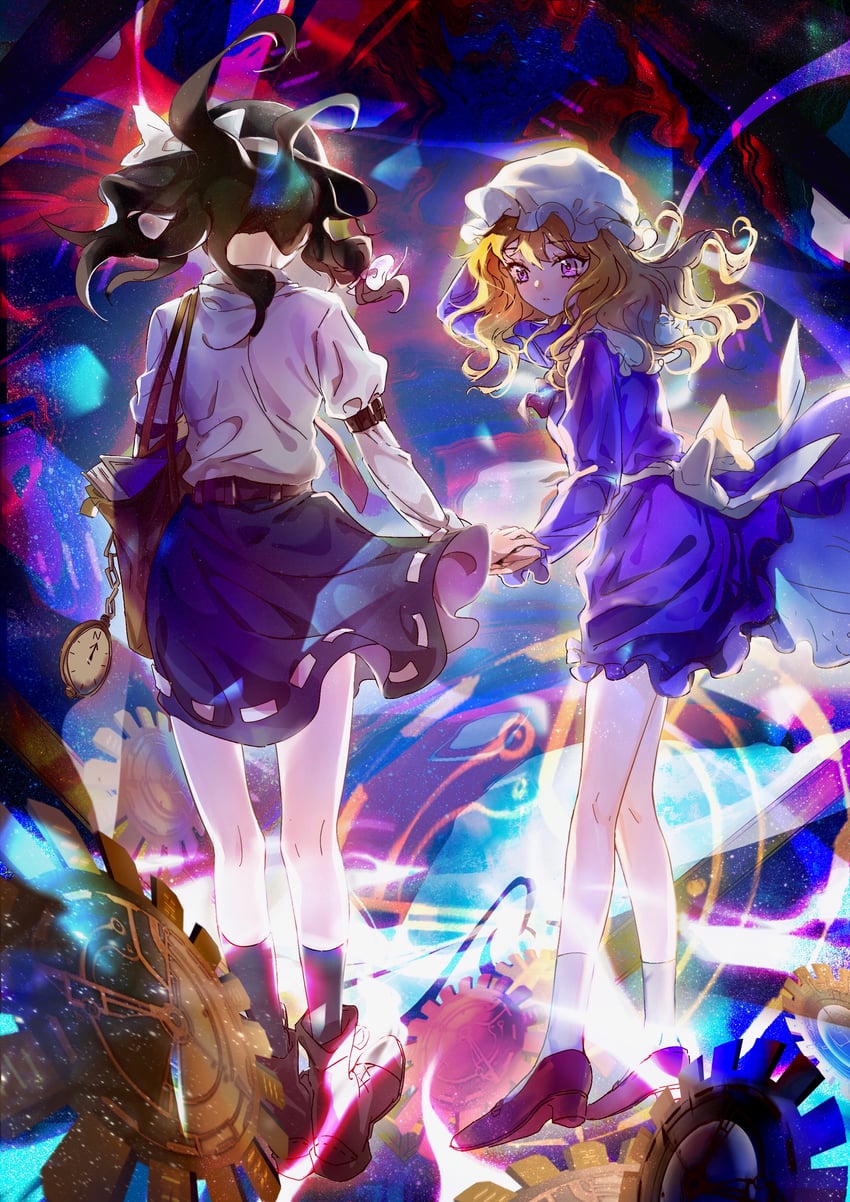 usami renko and maribel hearn (touhou) drawn by bolimanyu_z
