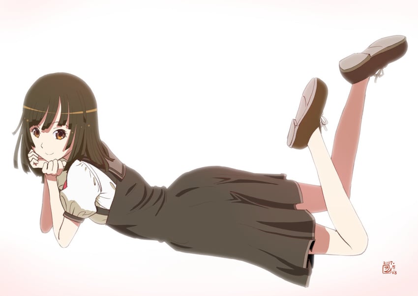 sengoku nadeko (monogatari and 1 more) drawn by huumoon