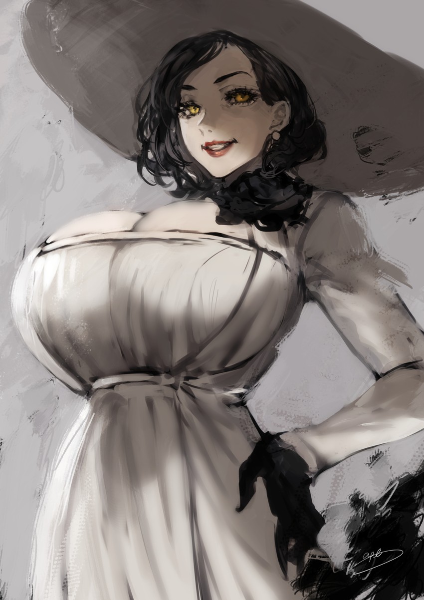 alcina dimitrescu (resident evil and 1 more) drawn by apt