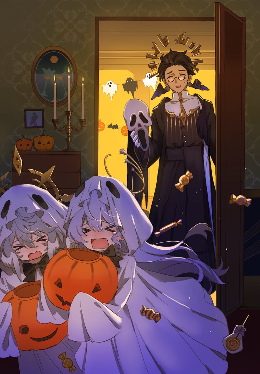 robin, sunday, ghostface, and gopher wood (honkai and 2 more) drawn by 0p78xopwsj83779