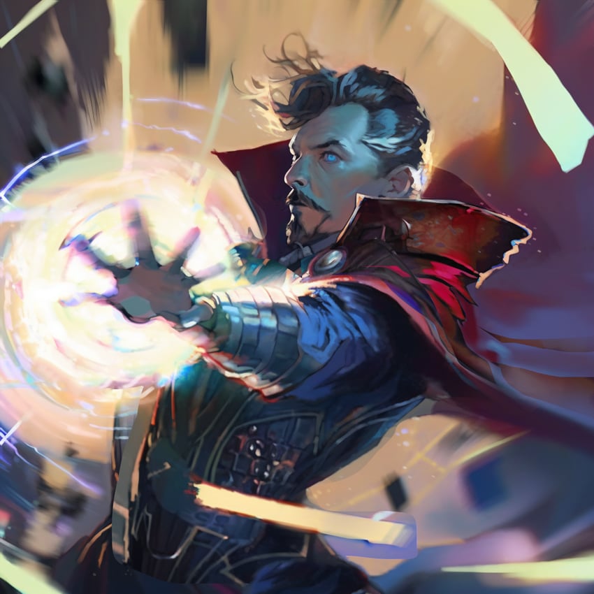doctor strange (marvel and 2 more) drawn by saturn03658