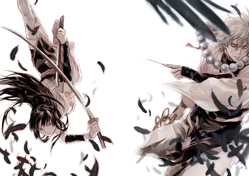 imai nobume and oboro (gintama) drawn by acaco
