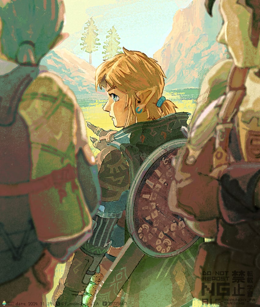link (the legend of zelda and 1 more) drawn by fuyumaru_mominoki