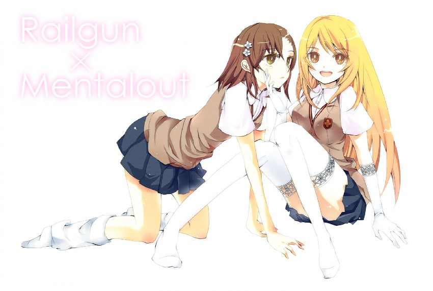 misaka mikoto and shokuhou misaki (toaru majutsu no index and 1 more) drawn by shousuke