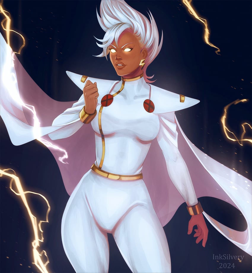 storm (marvel and 1 more) drawn by inksilvery