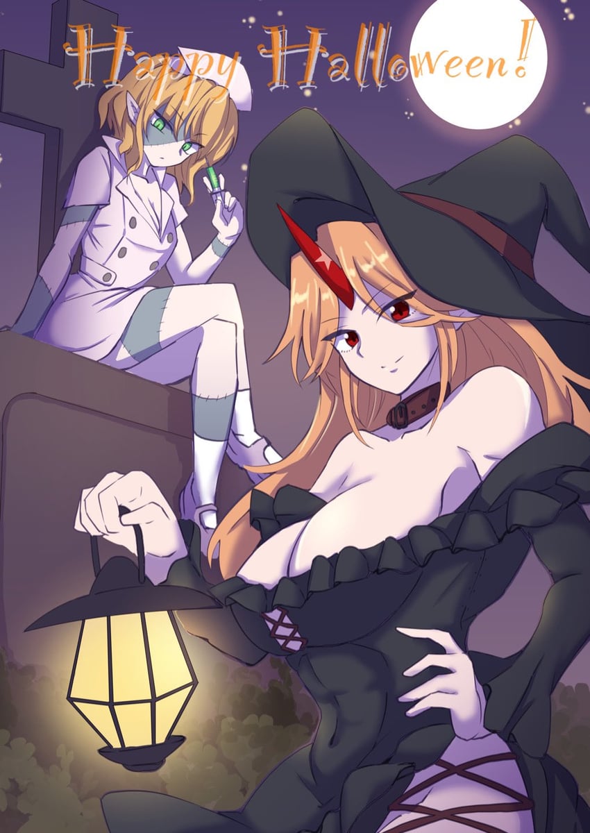 mizuhashi parsee and hoshiguma yuugi (touhou) drawn by fugaku_(miko_no_miyatsuguchi)