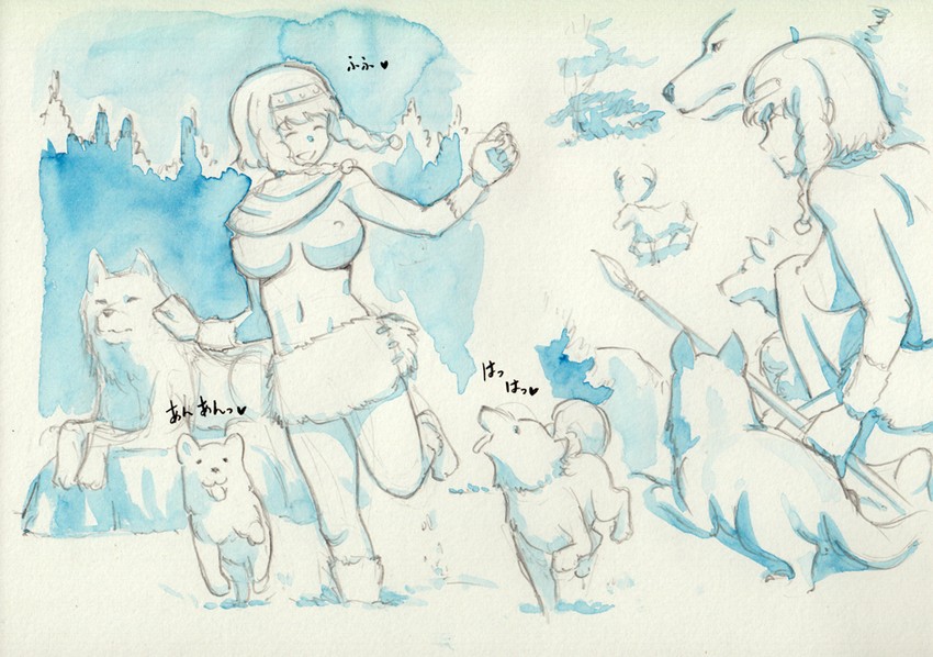 leina and exiled warrior leina (queen's blade) drawn by caracol
