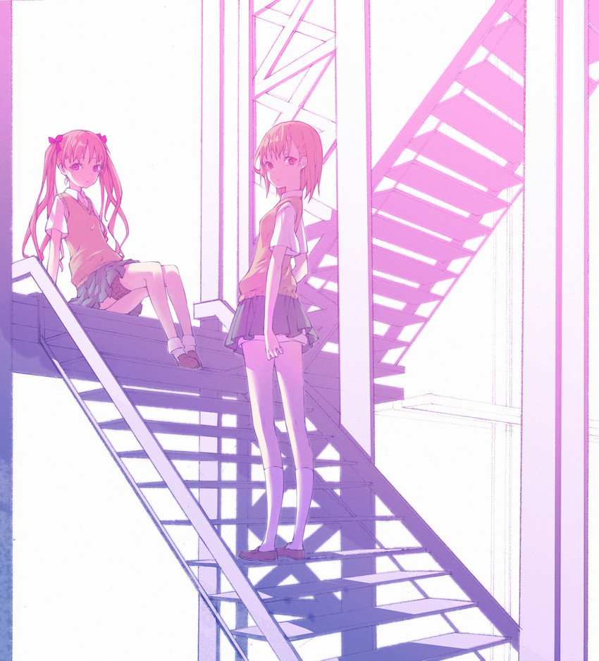 misaka mikoto and shirai kuroko (toaru majutsu no index and 1 more) drawn by azling