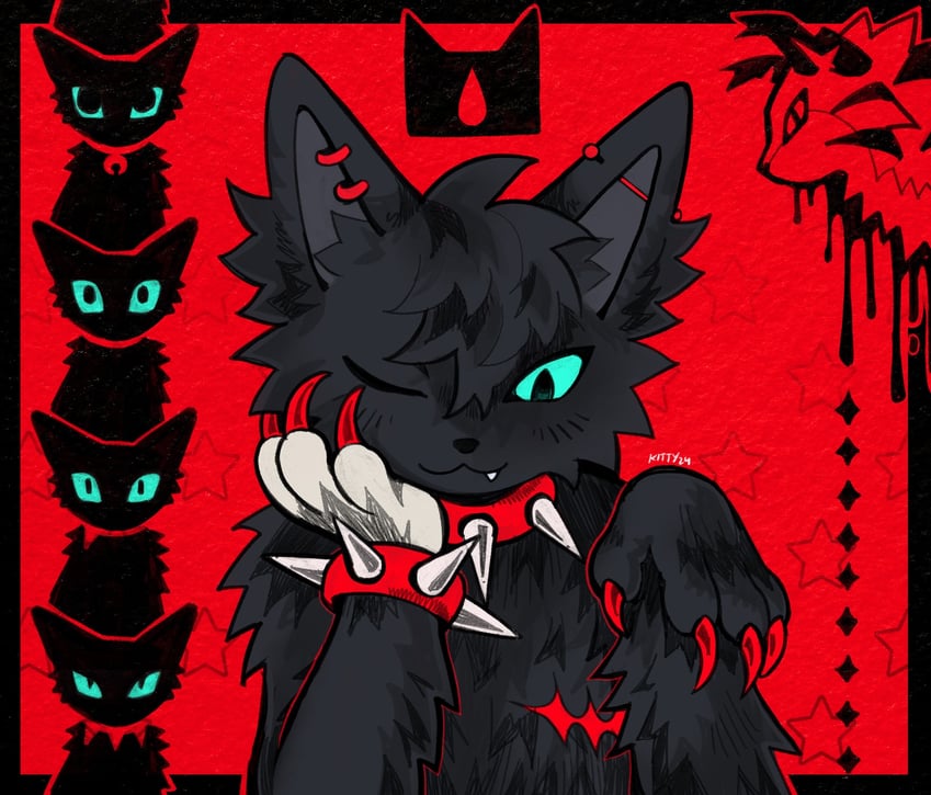 scourge and tigerstar (warrior cats and 1 more) drawn by kitty_(fernwhisker)