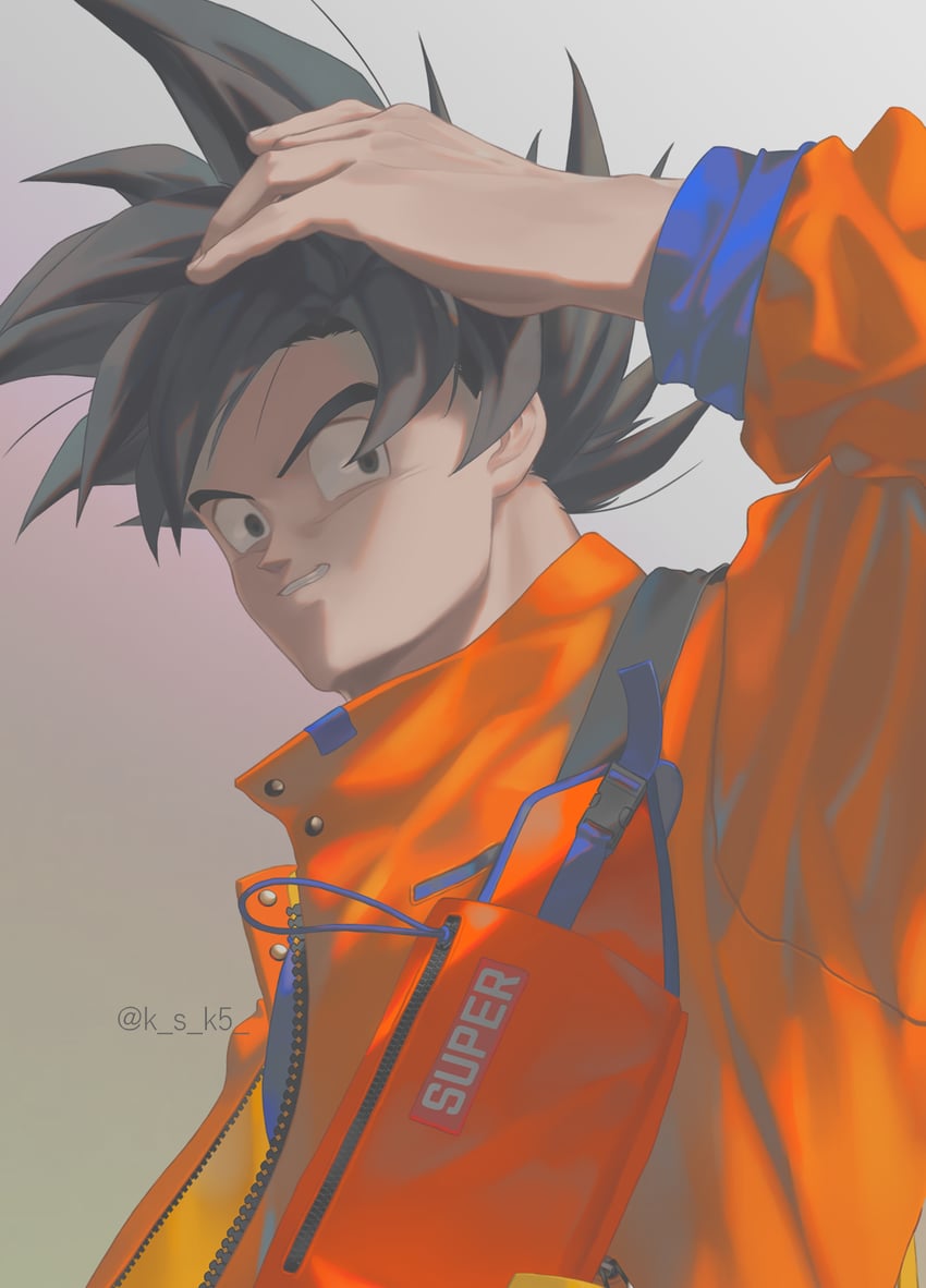 son goku (dragon ball and 1 more) drawn by ksuke_(k-taro31)