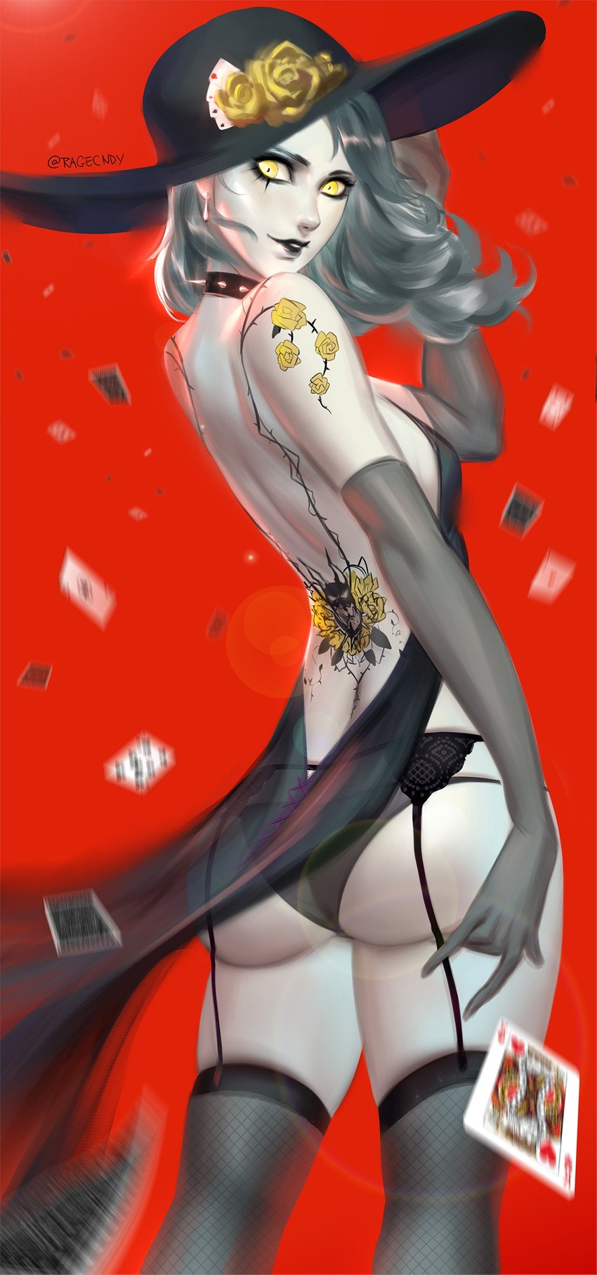 niijima sae and shadow sae (persona and 1 more) drawn by ragecndy