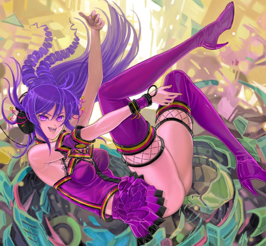 umegiri hifumi (bemani and 2 more) drawn by ahe_(aheahe_gallery)