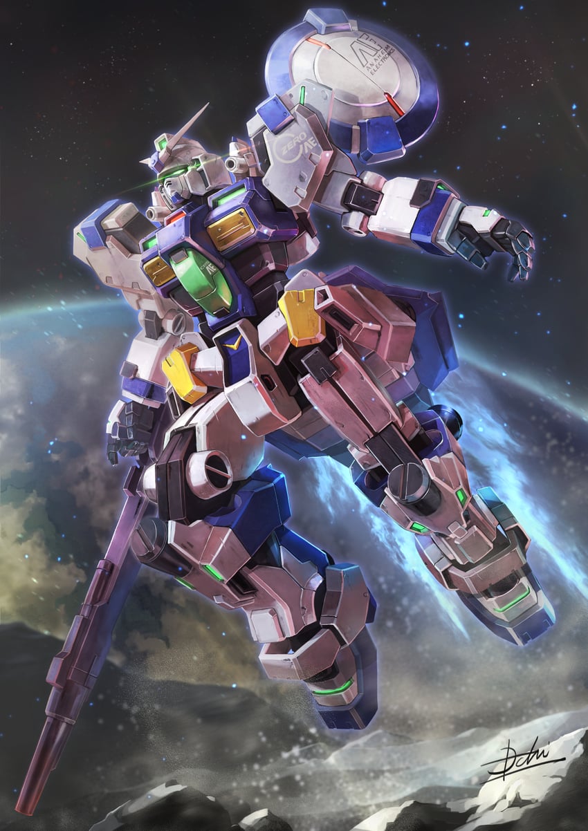 gundam gp-00 blossom (gundam and 2 more) drawn by hukutuuprunes