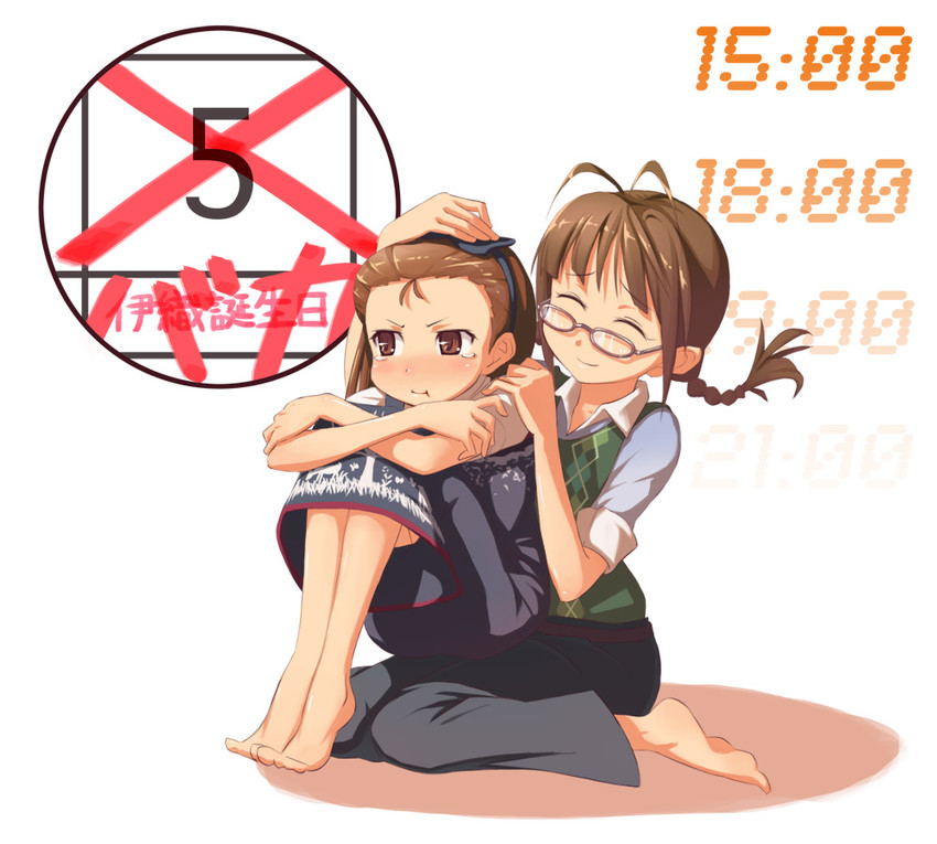 minase iori and akizuki ritsuko (idolmaster) drawn by baakurou