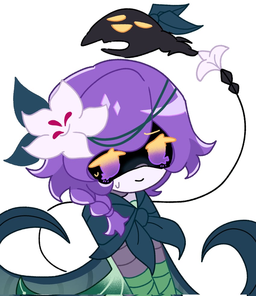 uzi and white lily cookie (cookie run and 2 more) drawn by katkit637729776