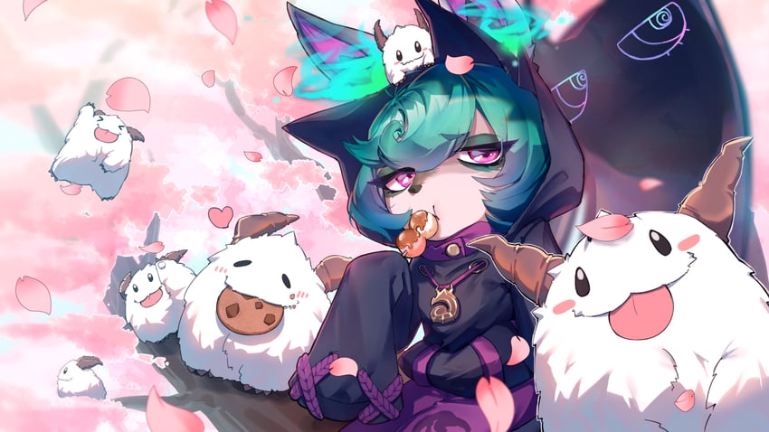 poro and vex (league of legends) drawn by yoshimori_isa