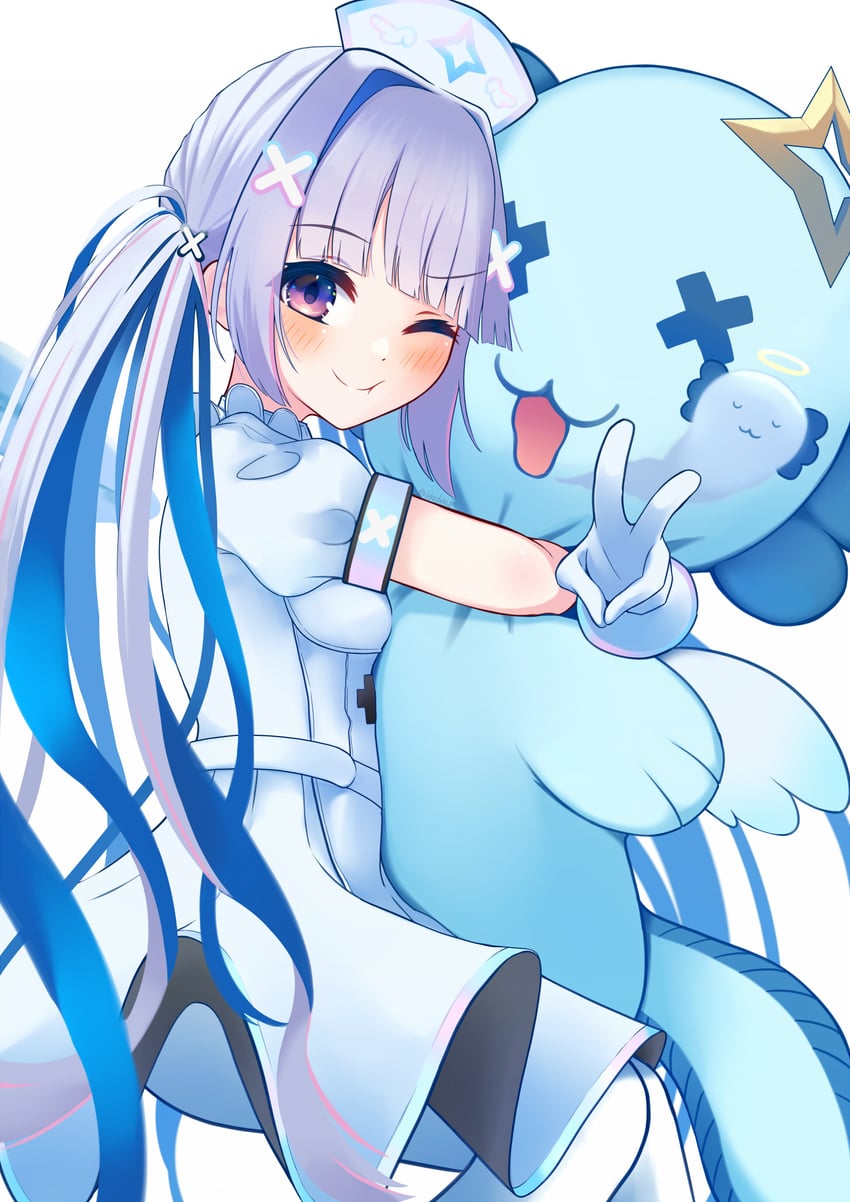 amane kanata and upao (hololive) drawn by banana_de_ikopon
