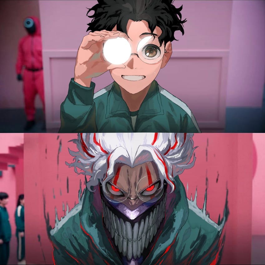 takakura ken (dandadan and 1 more) drawn by kota_2kx