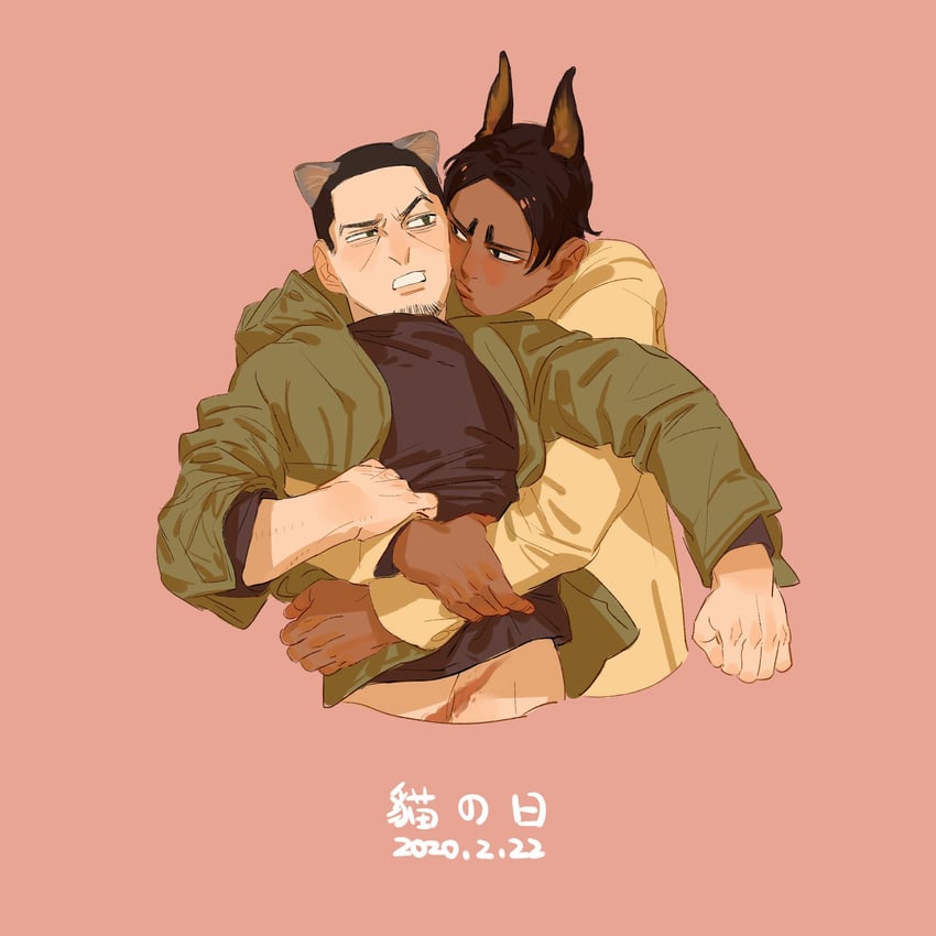 tsukishima hajime and koito otonoshin (golden kamuy) drawn by chengongzi123