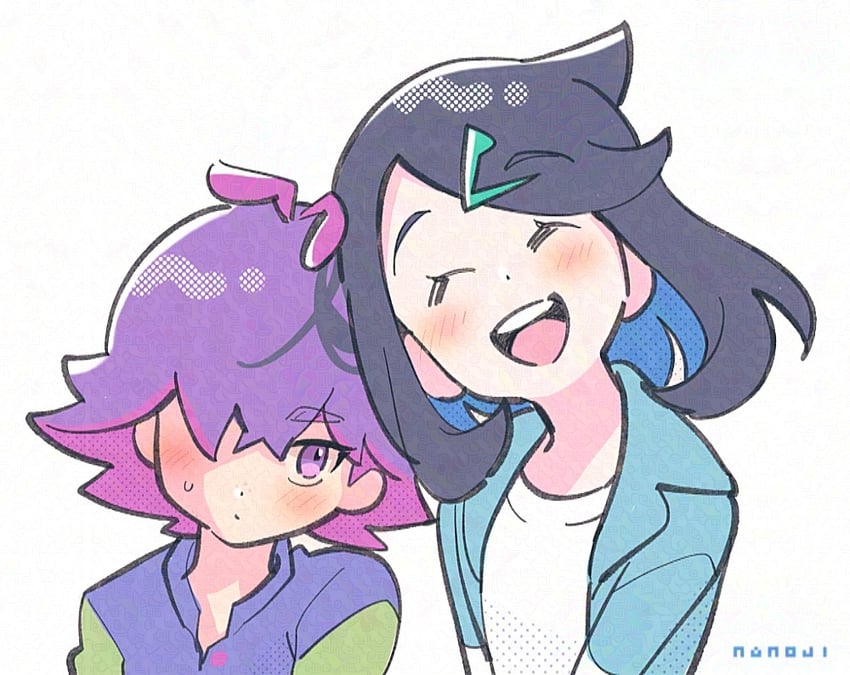liko and dot (pokemon and 1 more) drawn by nanoji_toto