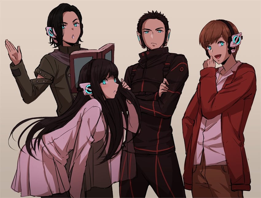 tokiwa sougo, woz, tsukuyomi, and myoukouin geiz (kamen rider and 3 more) drawn by mido_(byebyebye03)