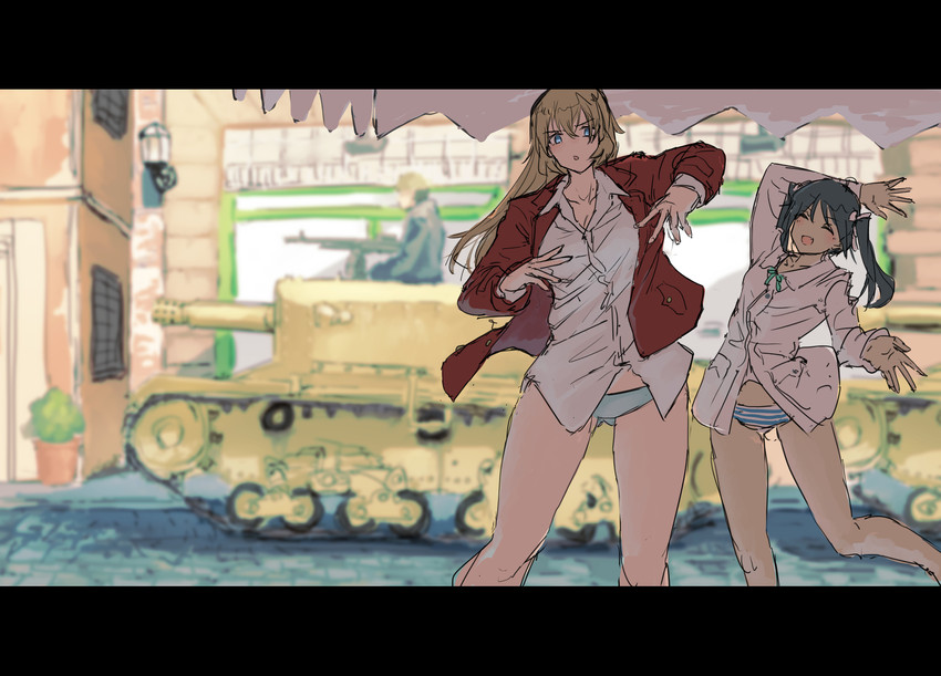 charlotte e. yeager and francesca lucchini (world witches series and 1 more) drawn by pondo_(peng-model)