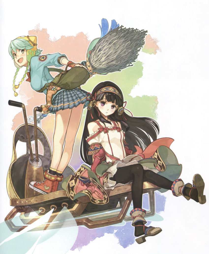 shallistera and shallotte elminus (atelier and 1 more) drawn by hidari_(left_side)