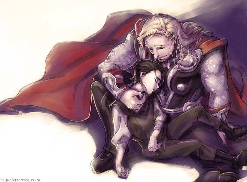 thor and loki (marvel and 1 more) drawn by kakanori