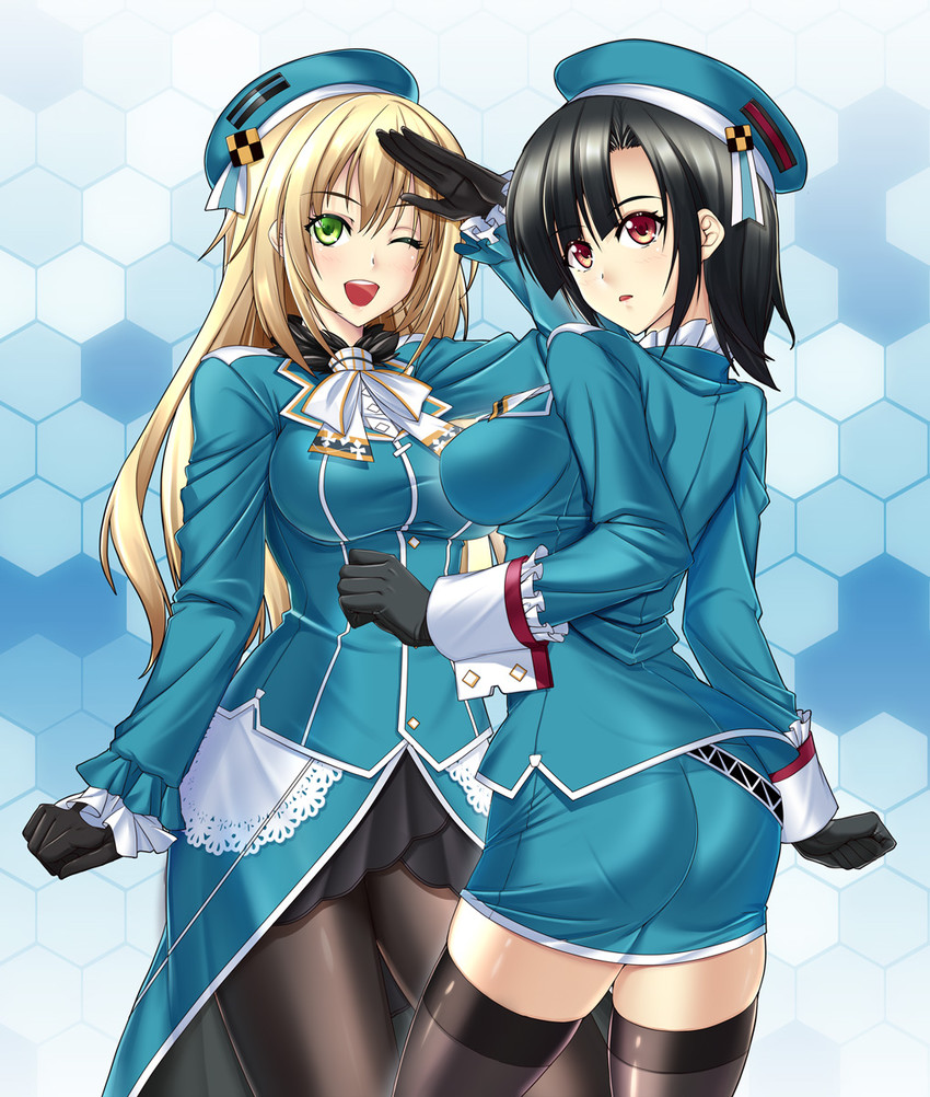 atago and takao (kantai collection) drawn by shirokuma_a